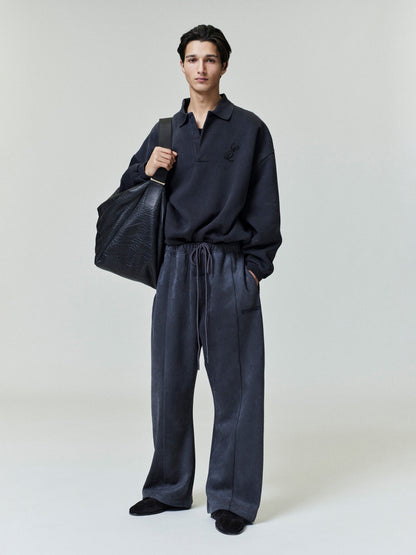 Essentials Suede Fleece Flare Sweatpant Iron Grey