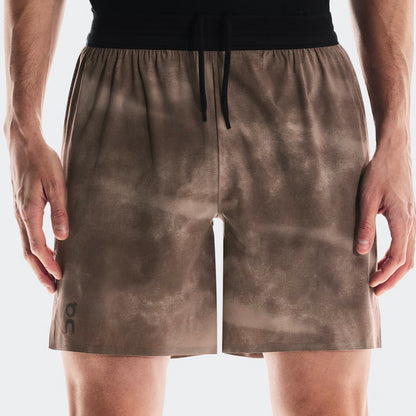 On 7" Performance Shorts Aop Cinder