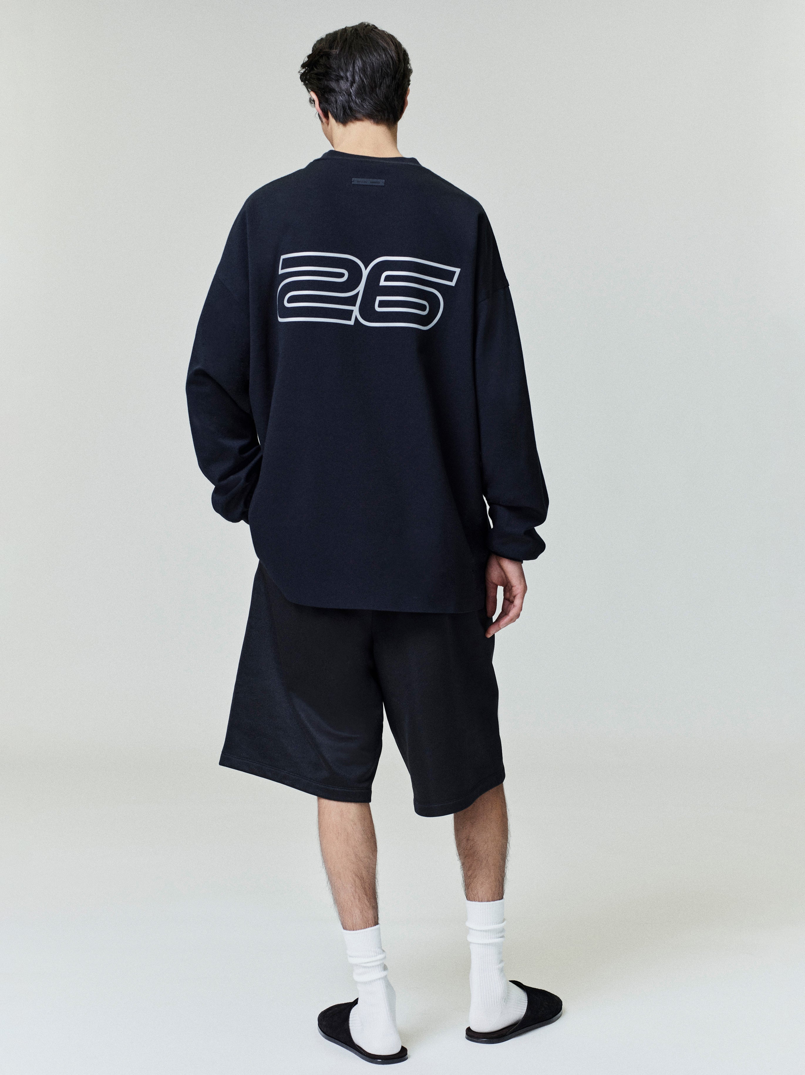 Essentials Ponte 90S Long Sleeve Tee Vintage Black