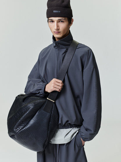 Essentials Tech Nylon Half Zip Track Jacket Iron Grey