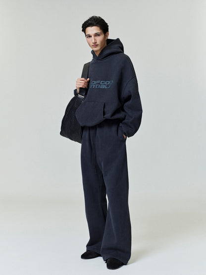 Essentials Heavy Fleece 90S Hoodie Vintage Black