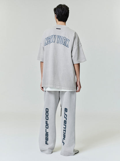 Essentials New York 90S Tee Smoke Grey