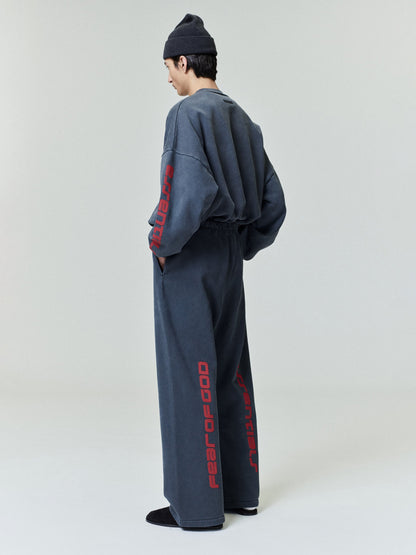 Essentials Chicago Heavy Fleece Cropped Sweatshirt Iron Grey