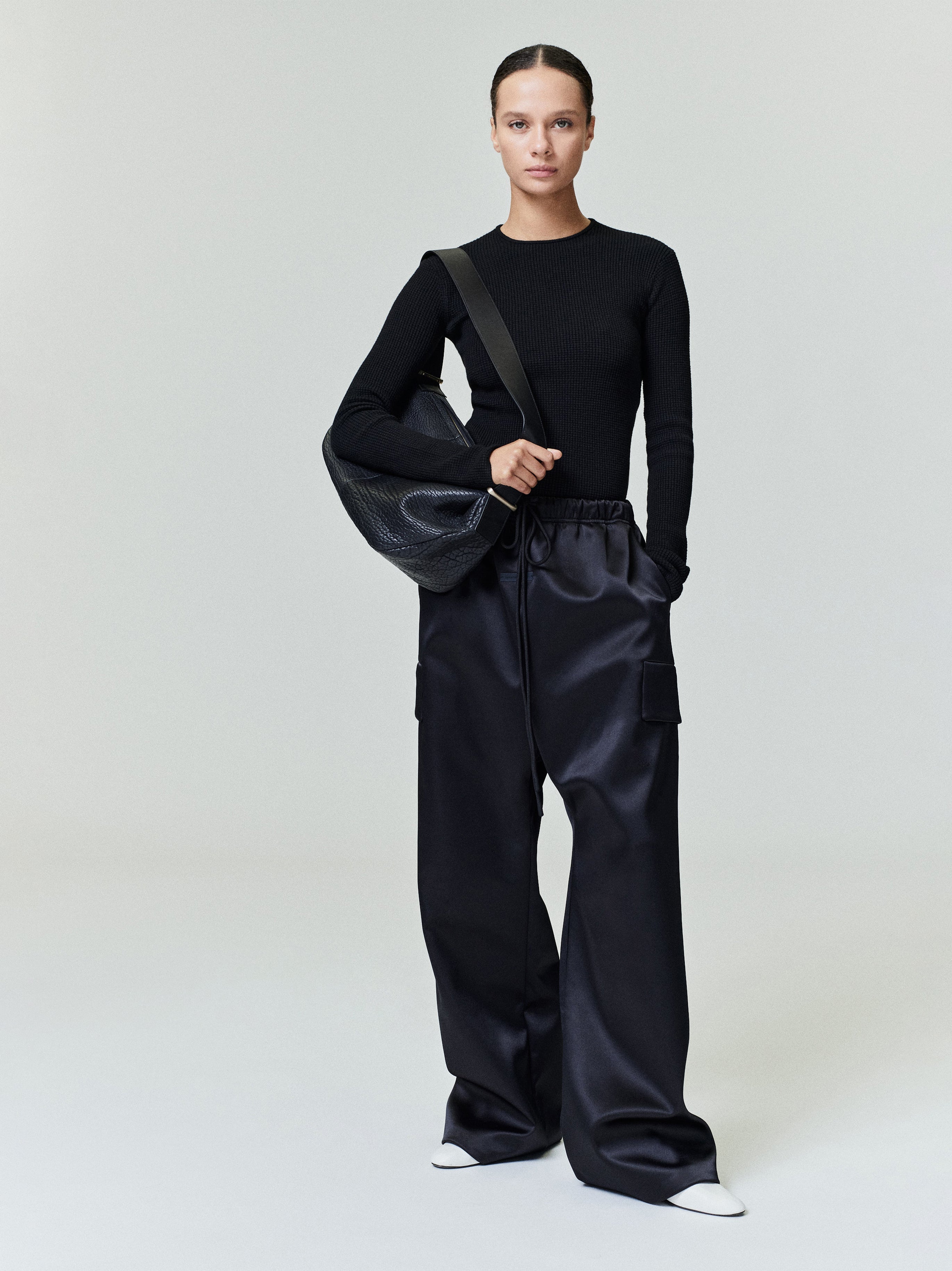 Essentials Bonded Satin Field Pant Vintage Black