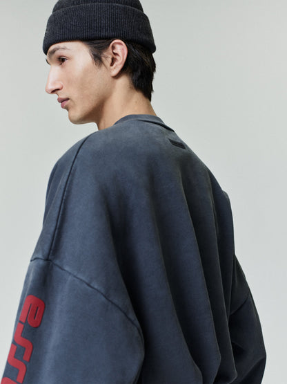 Essentials Chicago Heavy Fleece Cropped Sweatshirt Iron Grey