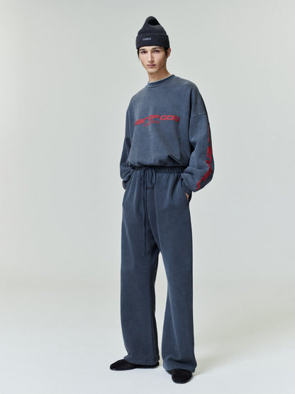 Essentials Chicago Heavy Fleece Cropped Sweatshirt Iron Grey