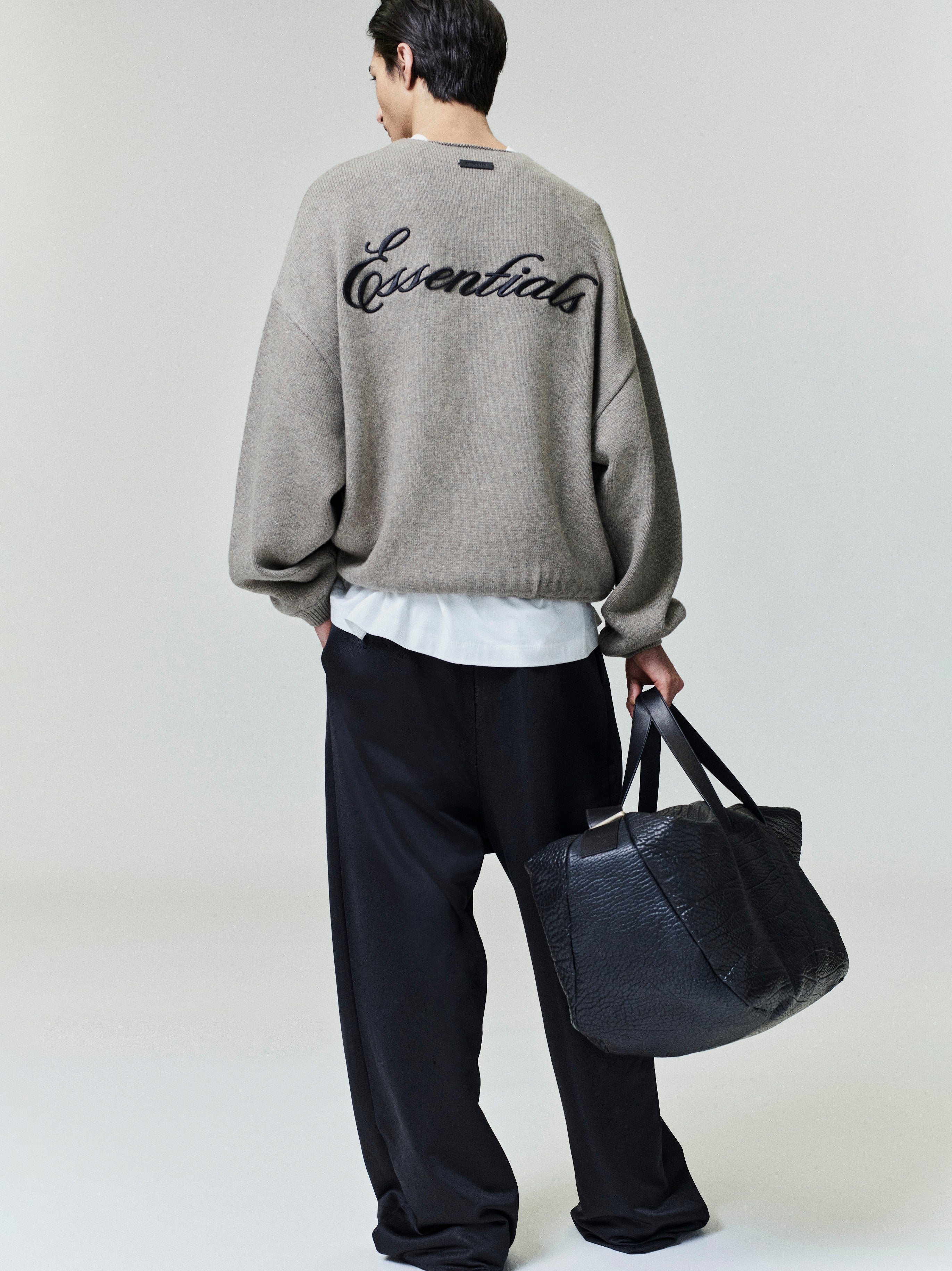 Essentials Satin Fleece Lounge Sweatpant Vintage Black
