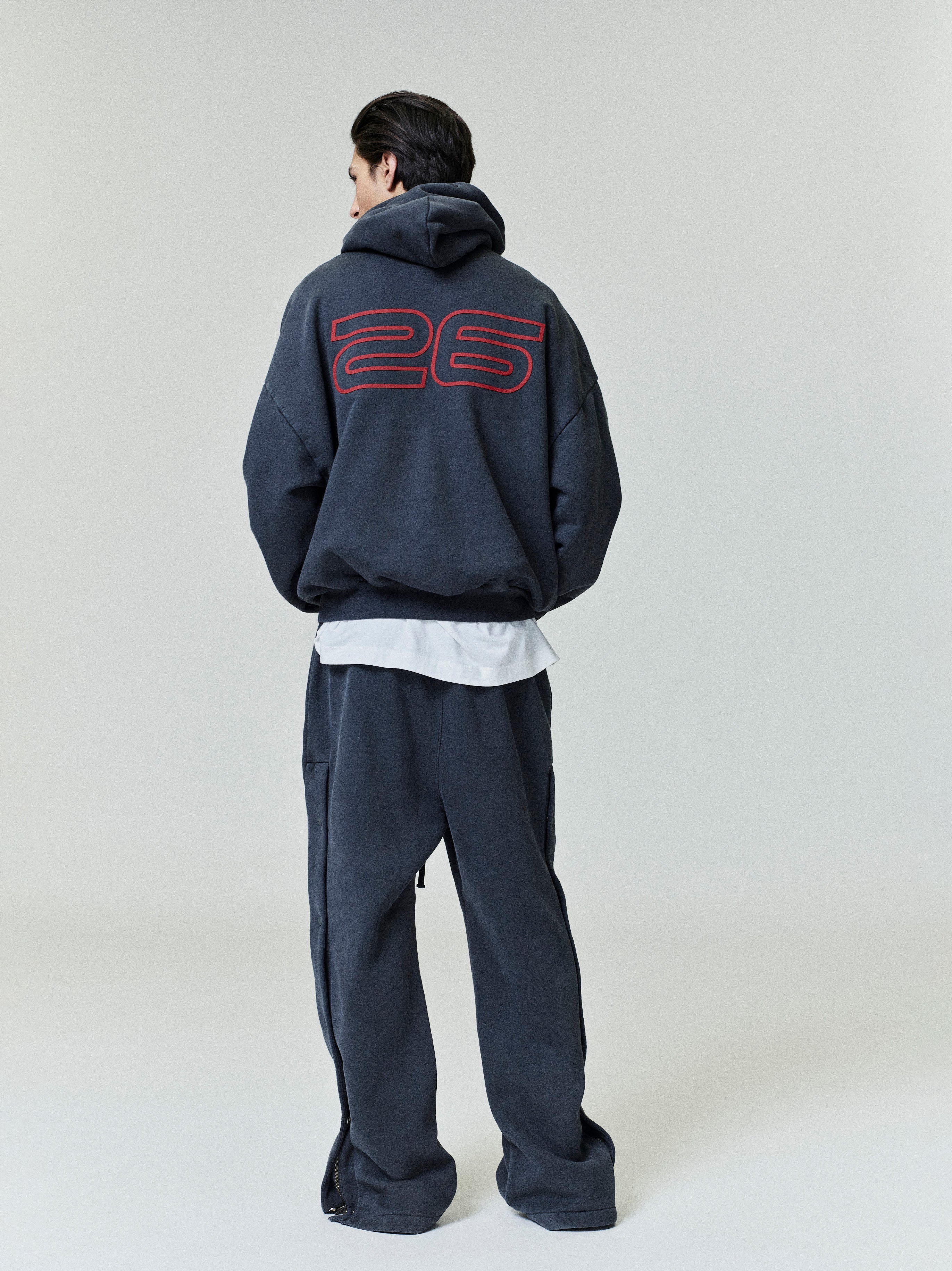 Essentials Heavy Fleece 90S Hoodie Iron Grey