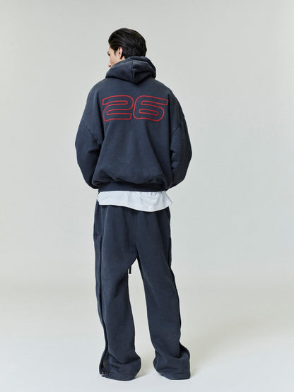 Essentials Heavy Fleece 90S Hoodie Iron Grey