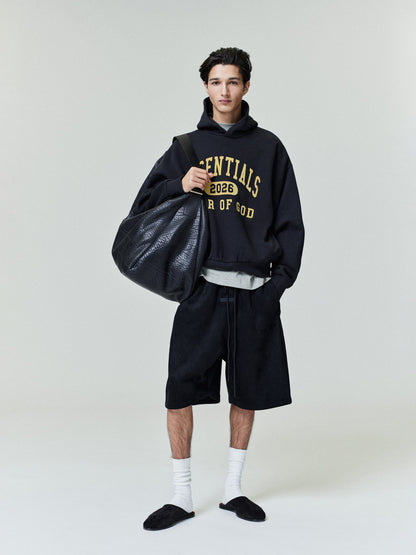 Essentials Classic Fleece Hoodie Vintage Black