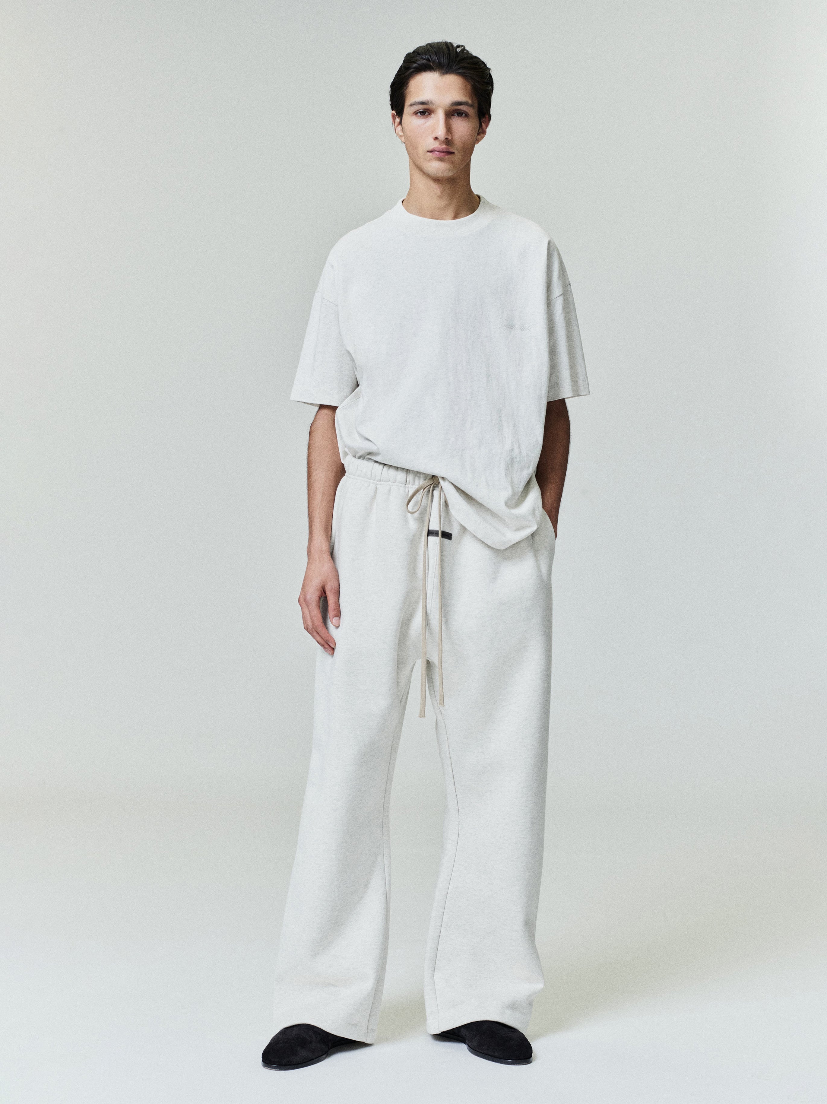 Essentials Embroidered Essential Tee Ivory