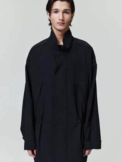 Essentials Wool Ripstop Parka Black