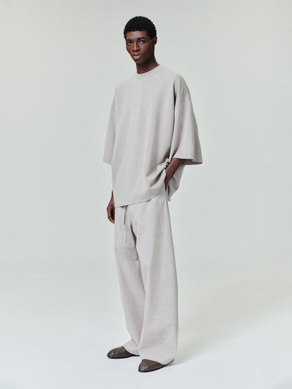 Essentials Merino Milano Knit Tee Dusty Beige