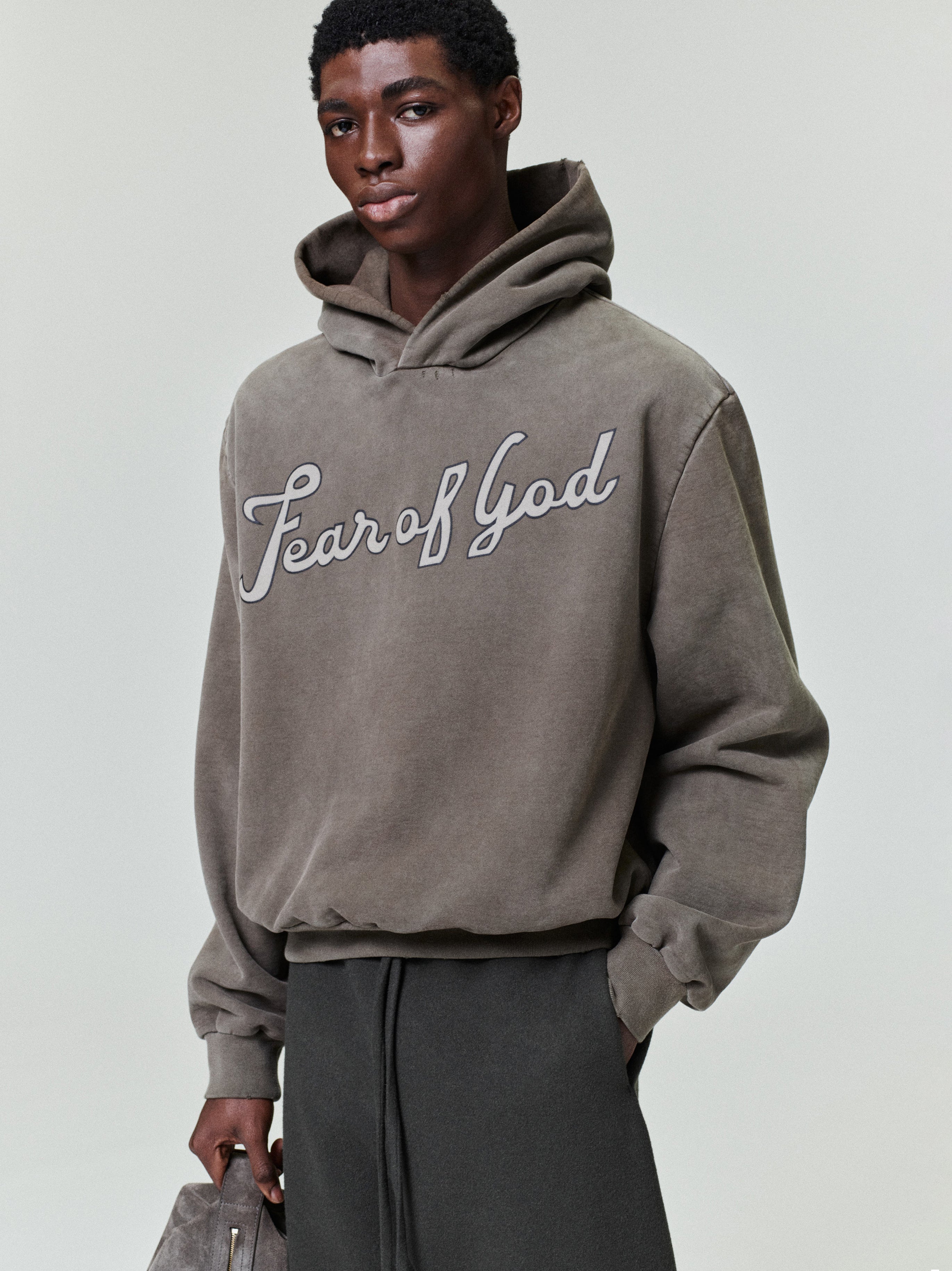 Essentials 26 Classic Half Raglan Hoodie Faded Brown