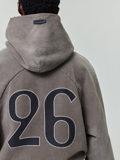 Essentials 26 Classic Half Raglan Hoodie Faded Brown