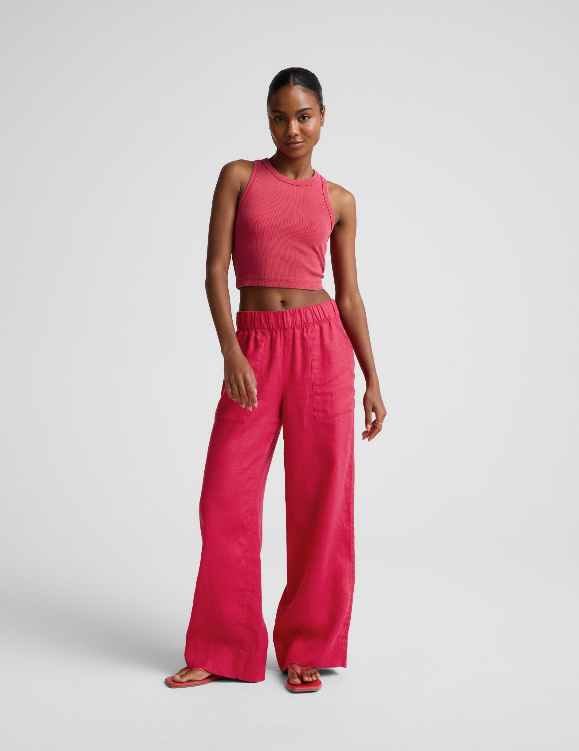 Beyond Yoga On Repeat Rib High Neck Cropped Tank Women's