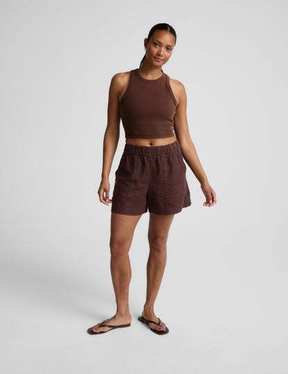 Beyond Yoga On Repeat Rib High Neck Cropped Tank Women's