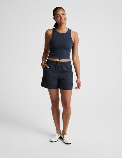 Beyond Yoga On Repeat Rib High Neck Cropped Tank Women's