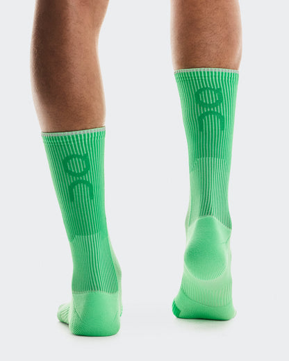 On Performance Run Sock High Honeydew | Parsley