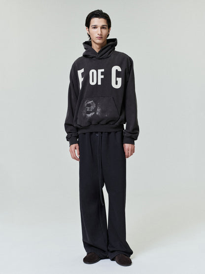 Essentials F Of G Classic Half Raglan Hoodie W/ Pocket Dark Brown