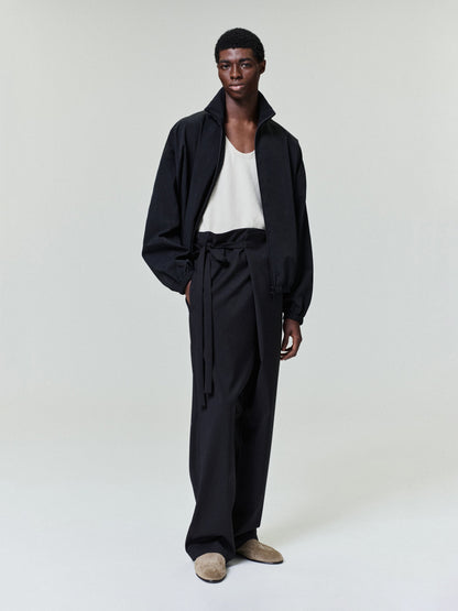 Essentials Nylon Ripstop Tech Track Jacket Black