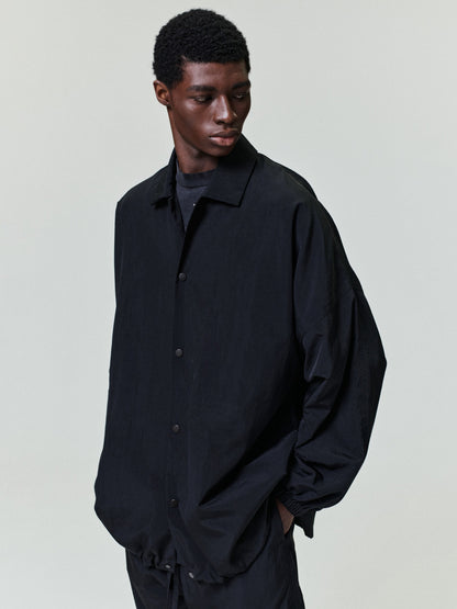 Essentials Nylon Ripstop Tech Windbreaker Black