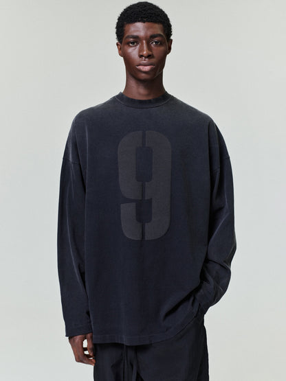 Essentials 9 Long Sleeve Tee Black