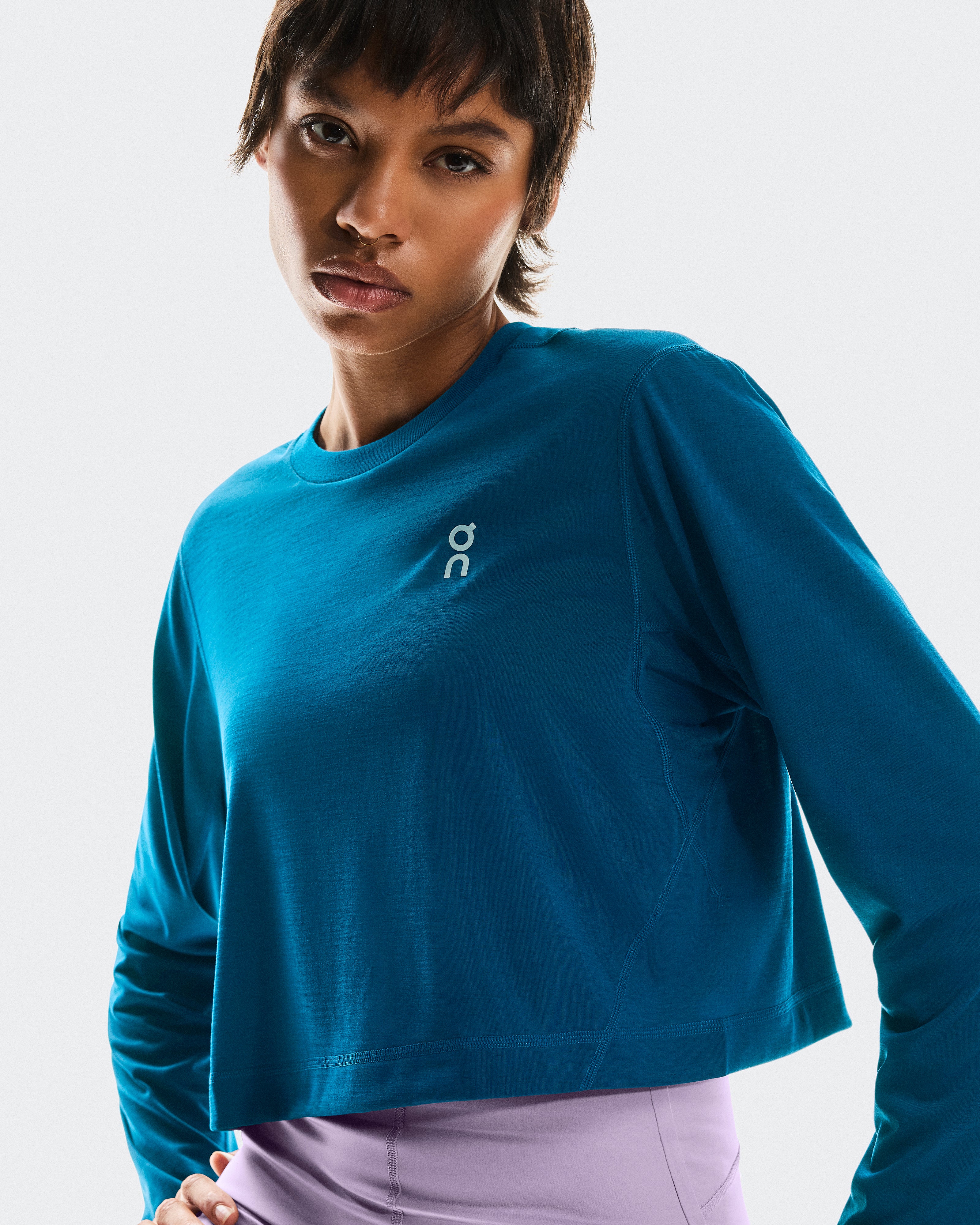 On Train Long-T Crop Tempest (Women's)