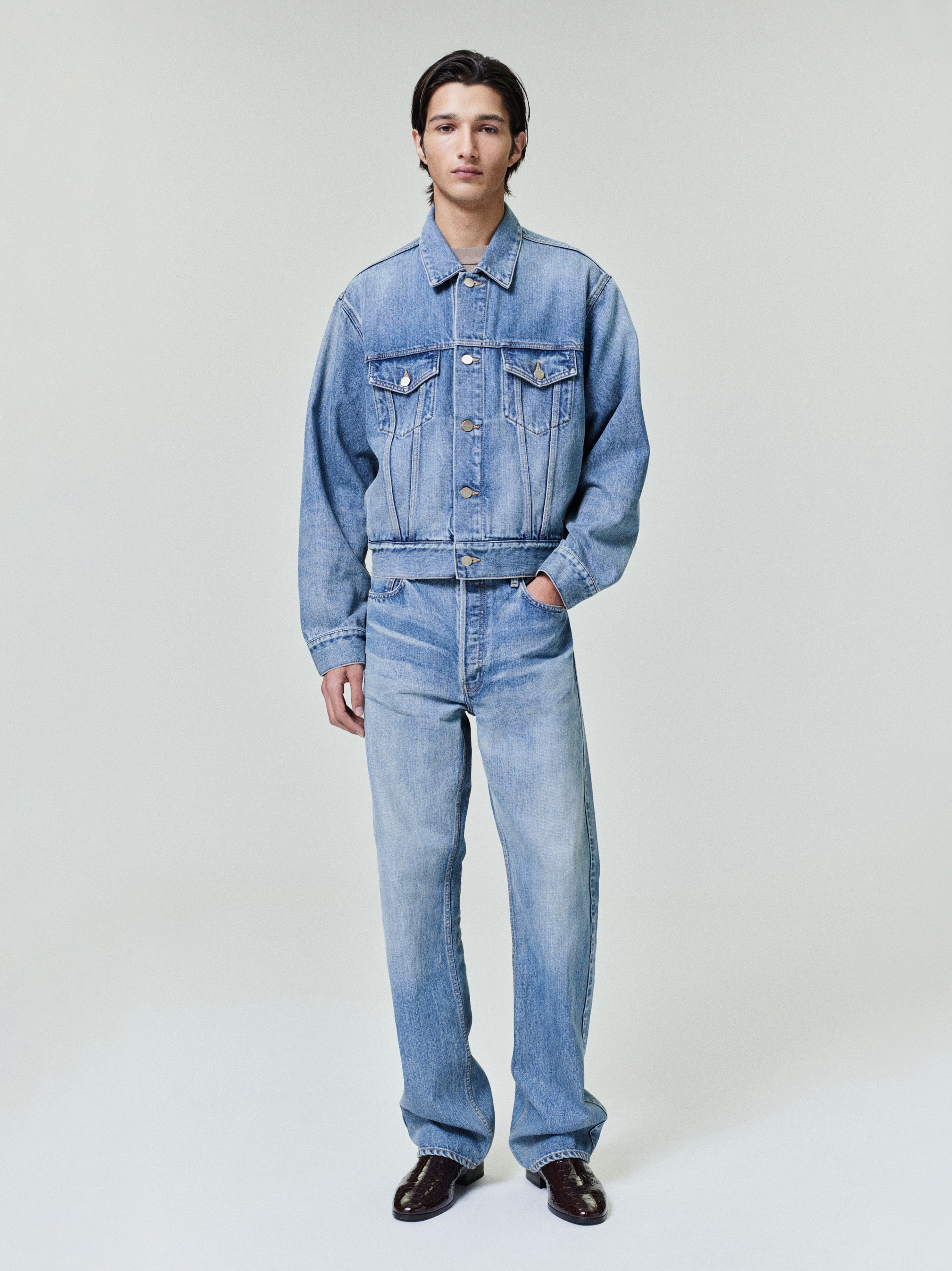 Essentials Straight 5 Pocket Medium Indigo