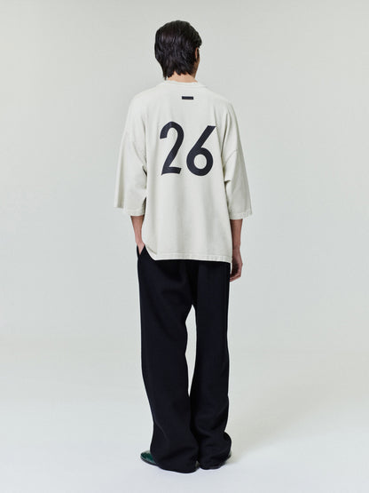 Essentials Cotton Rayon "26" Ss Tee Dirty Ivory