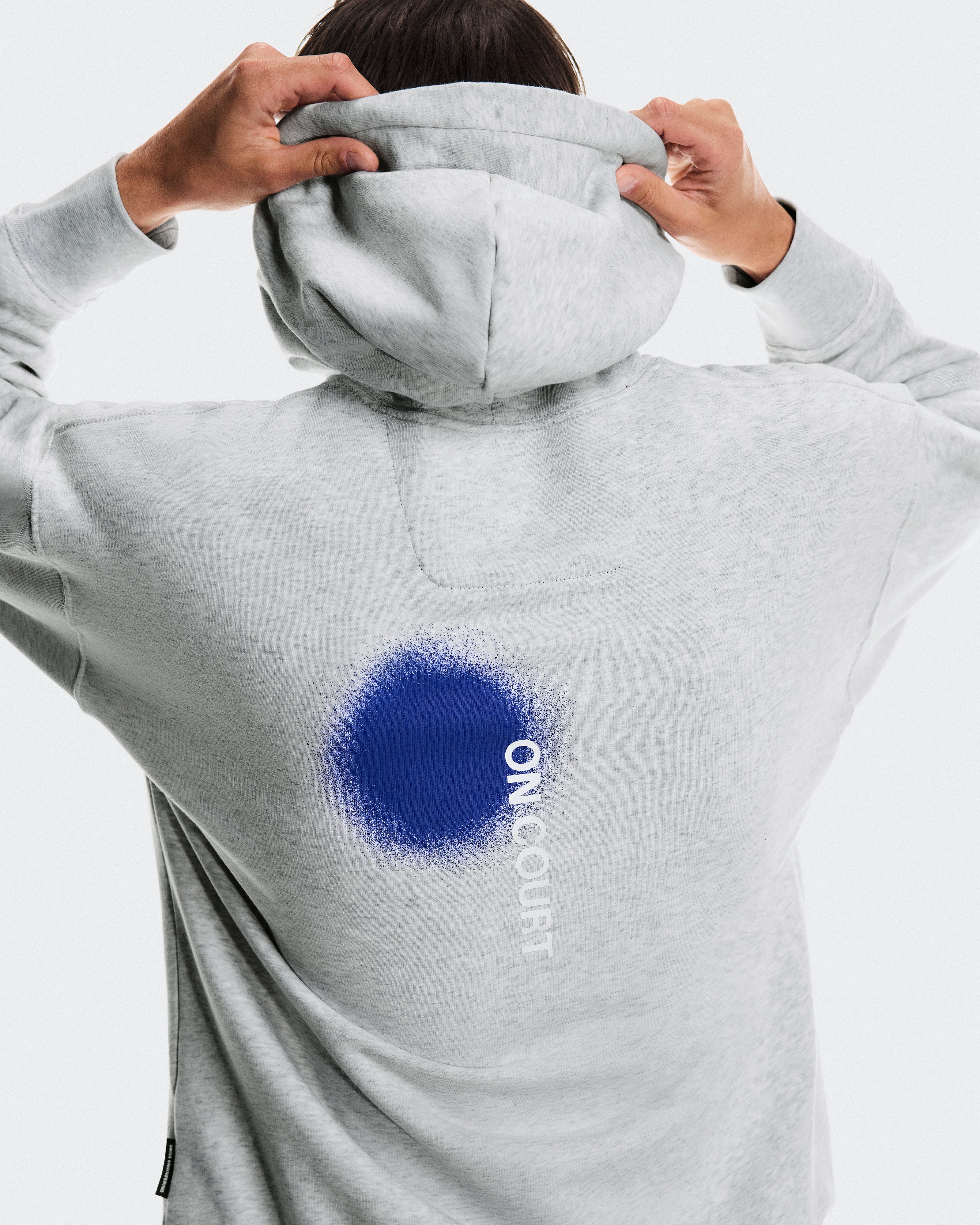 On Club Hoodie Smash Grey Heather