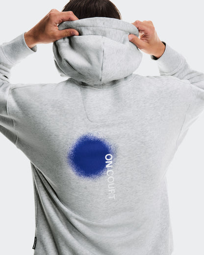 On Club Hoodie Smash Grey Heather