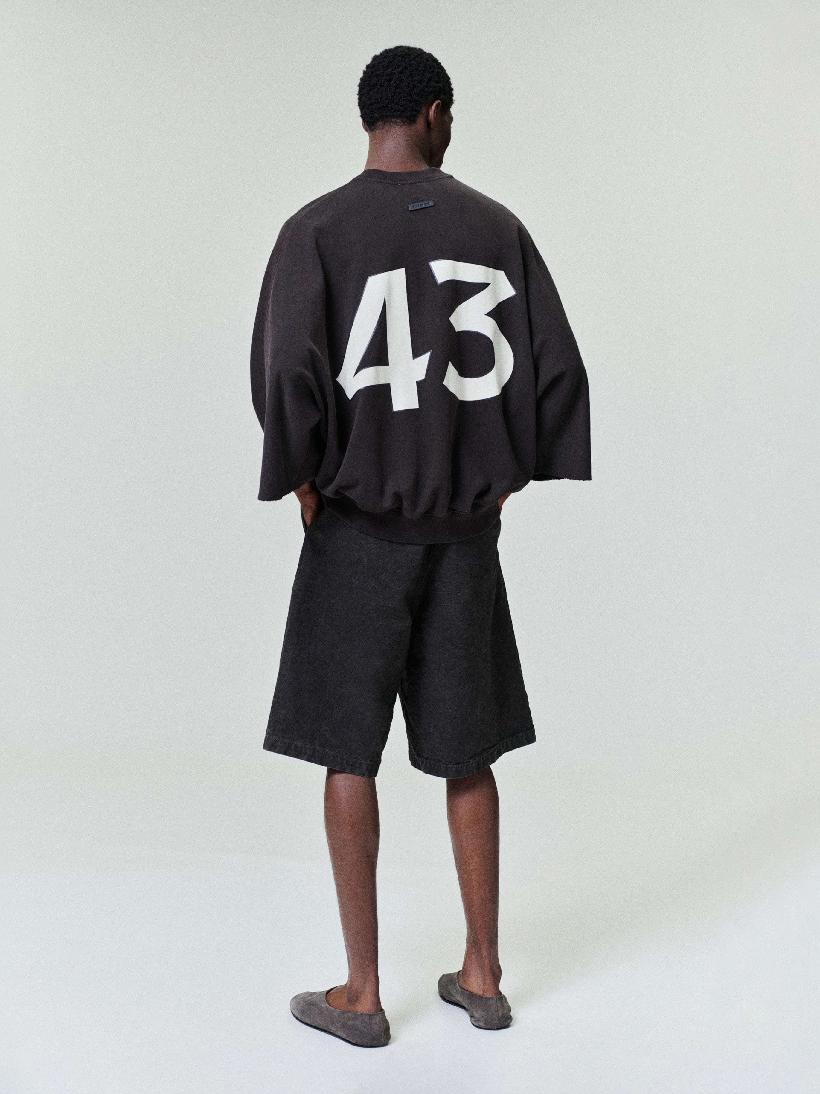Essentials Washed Canvas Utility Shorts Washed Black