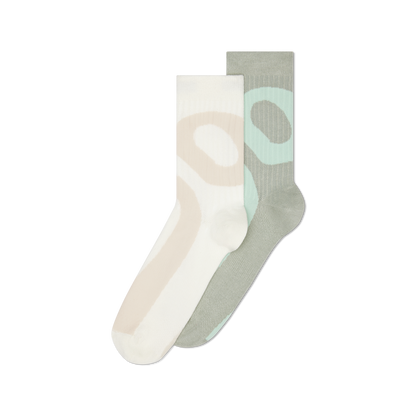 On Liquid Logo Sock High 2P Ivory | Tin