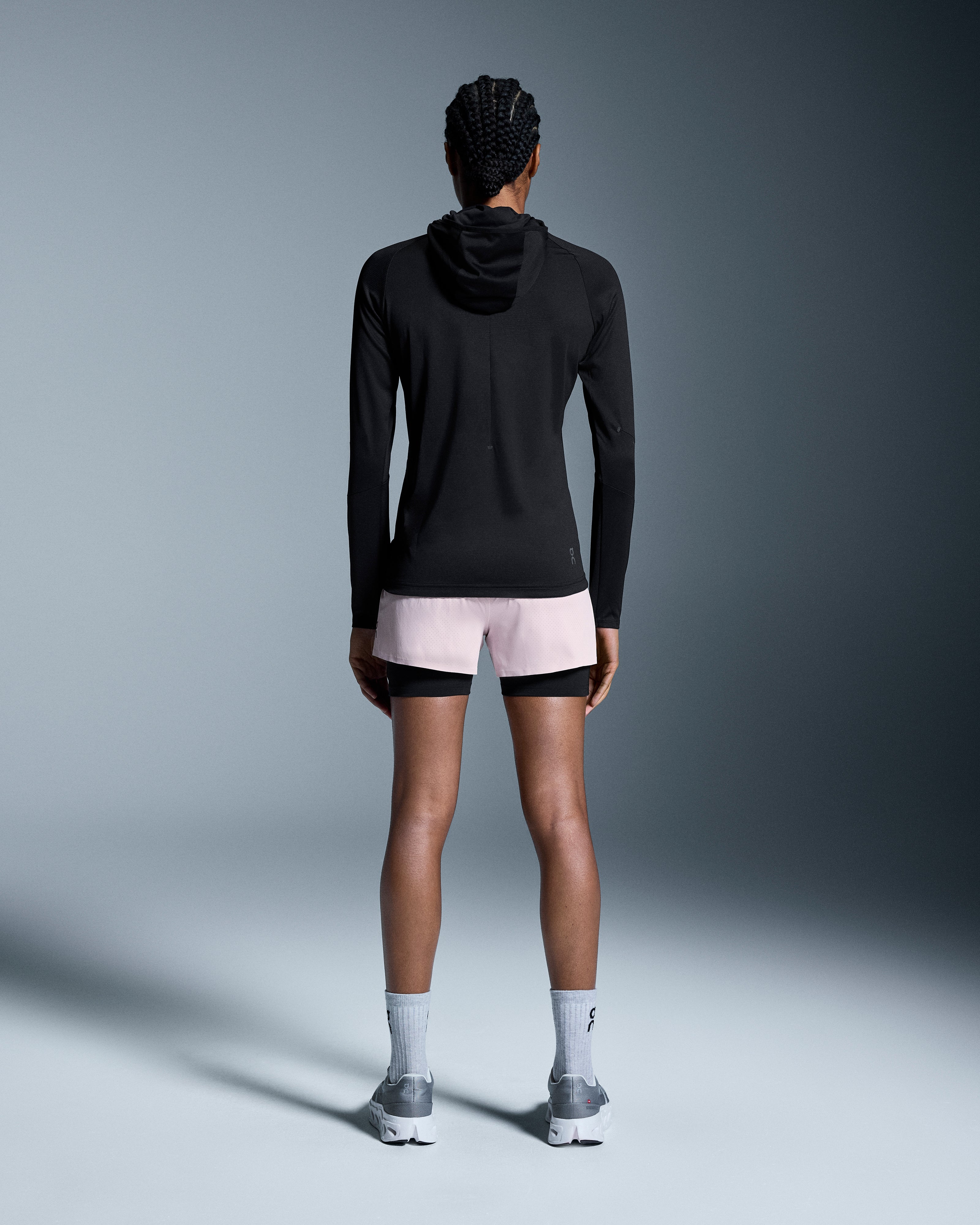 on 3" performance 2/1 shorts Mauve | Black (Women's)