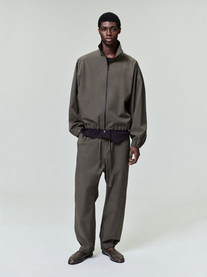 Essentials Bonded Nylon Tech Track Jacket Forest