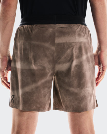 On 7" Performance Shorts Aop Cinder