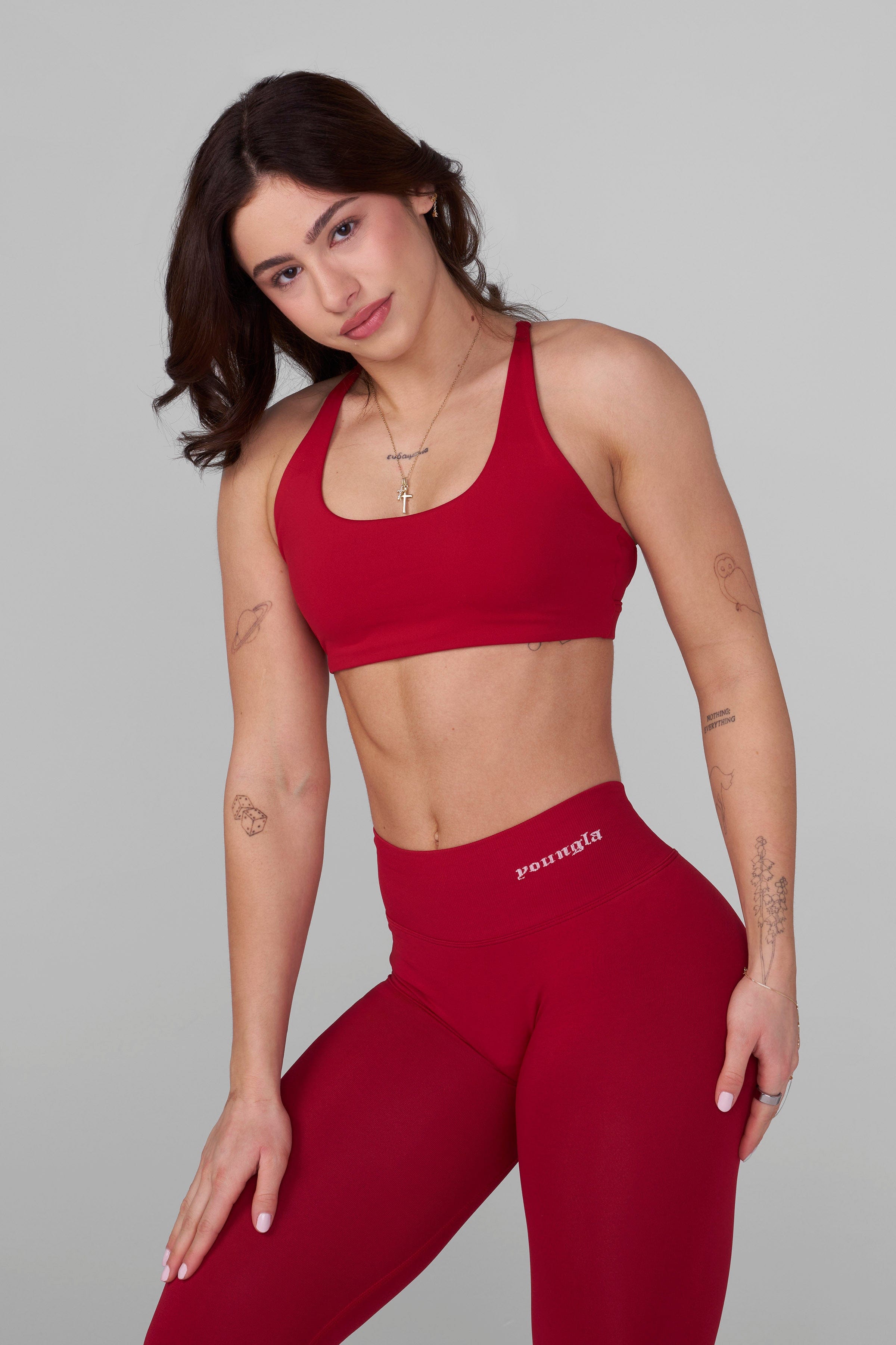 YoungLA W352 Lift Sports Bra Red