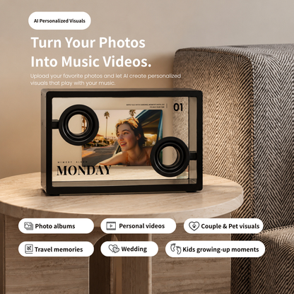 MorningBlues Lyric SonicGlass A1 Transparent Speaker