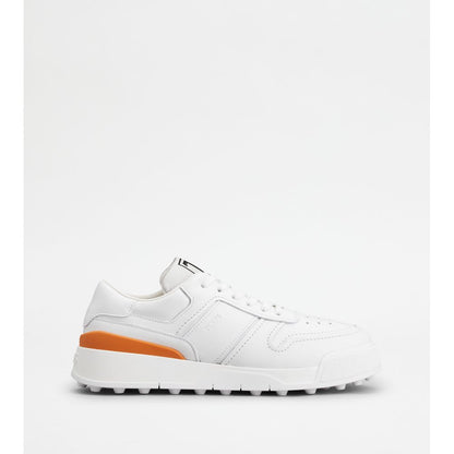 Tods Sneakers In Leather White Mens