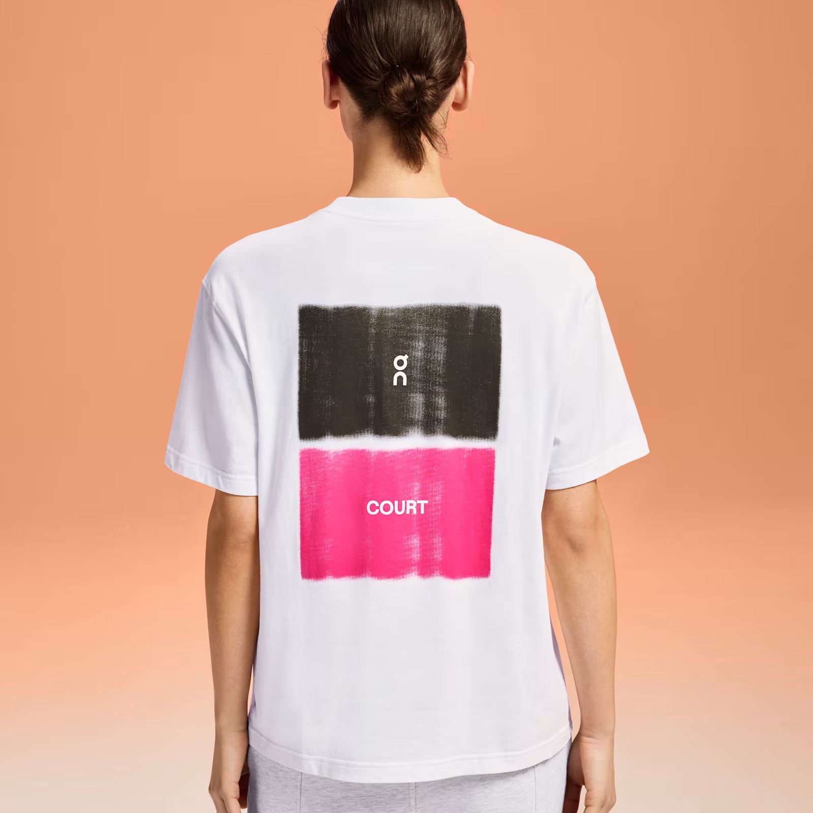 On Club-T Graphic Tennis White (Women'S)
