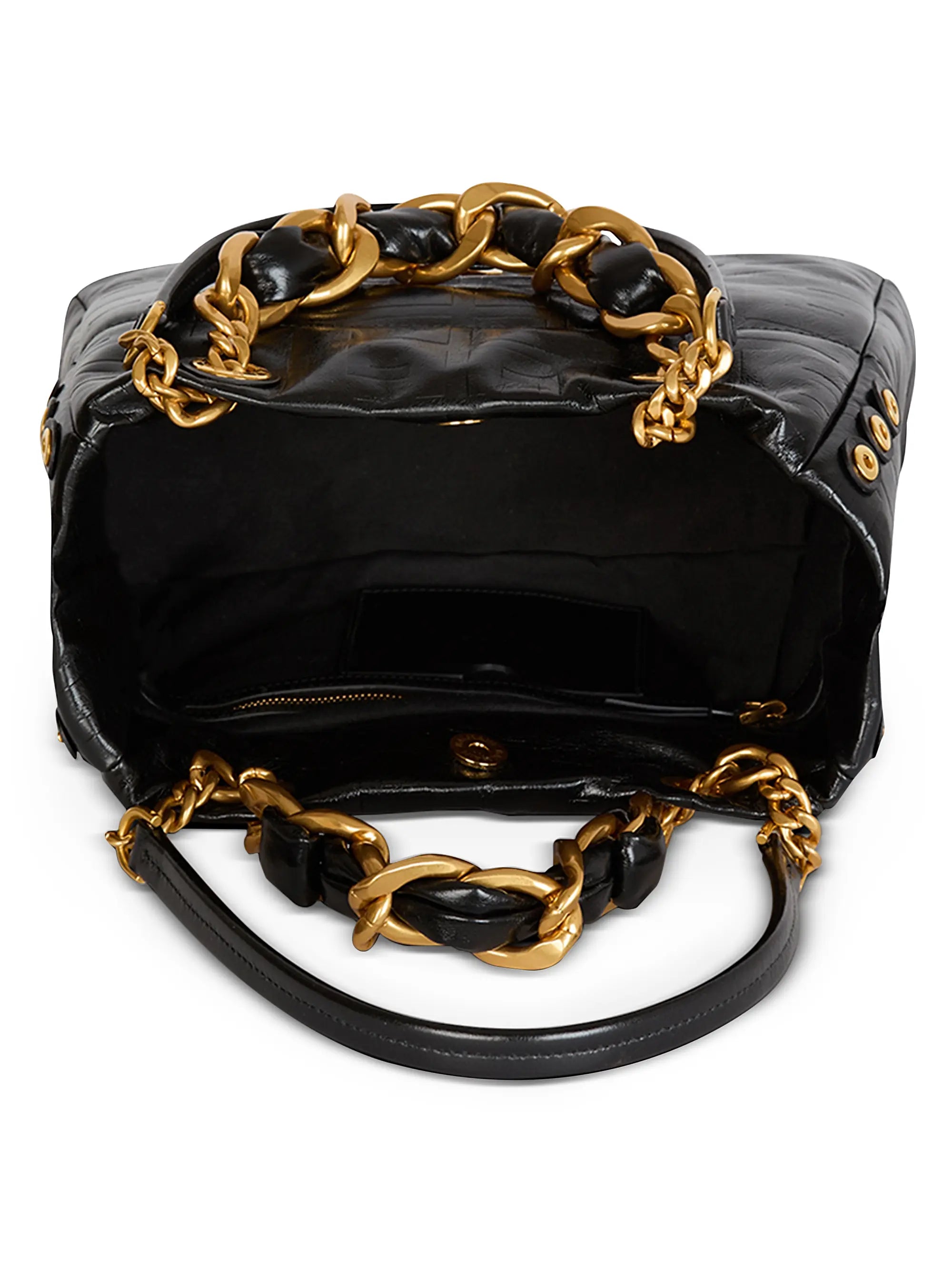Balmain Small 1945 Leather Tote Bag