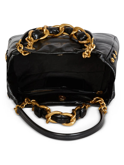 Balmain Small 1945 Leather Tote Bag