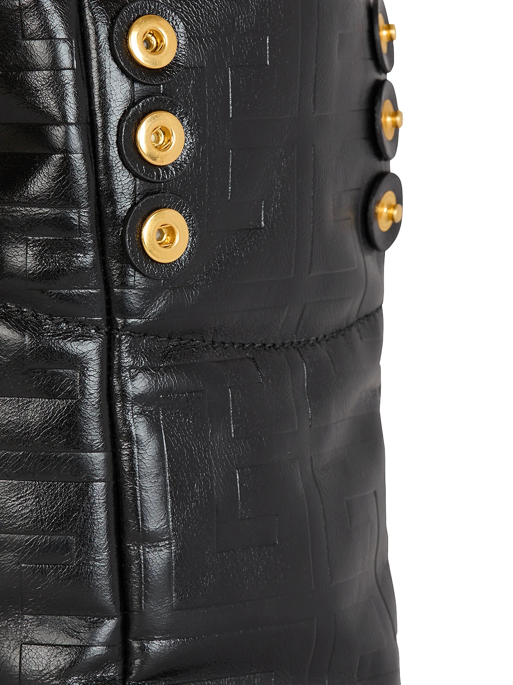 Balmain Small 1945 Leather Tote Bag