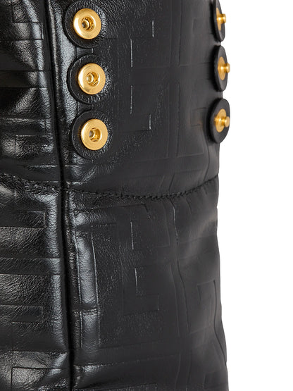 Balmain Small 1945 Leather Tote Bag
