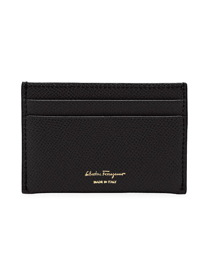 FERRAGAMO Gancini Leather Card Case