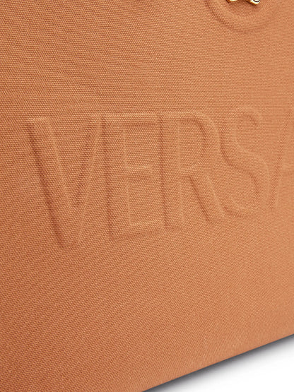 Versace Logo Canvas Tote