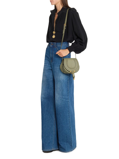 Chloé Mini Marcie Leather Saddle Bag