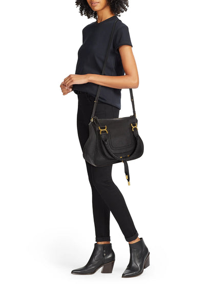 Chloé Medium Marcie Leather Double Carry Satchel