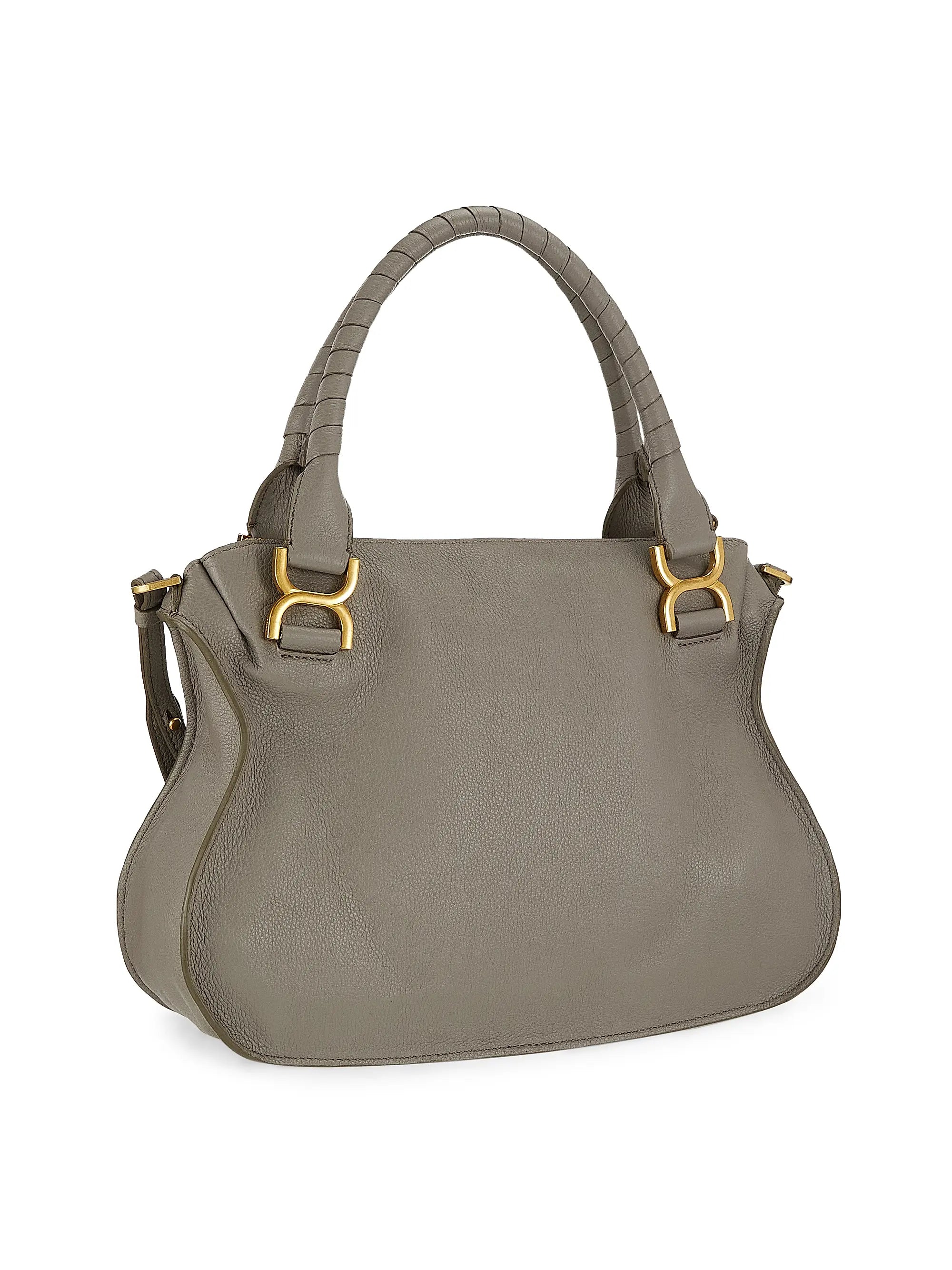 Chloé Medium Marcie Leather Double Carry Satchel